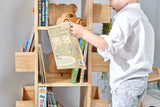 Revolving Solid Wood Bookcase